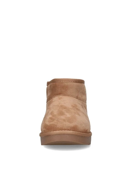 STIVALETTI TACCO BASSO IMBOTTITI DONNA BEIGE