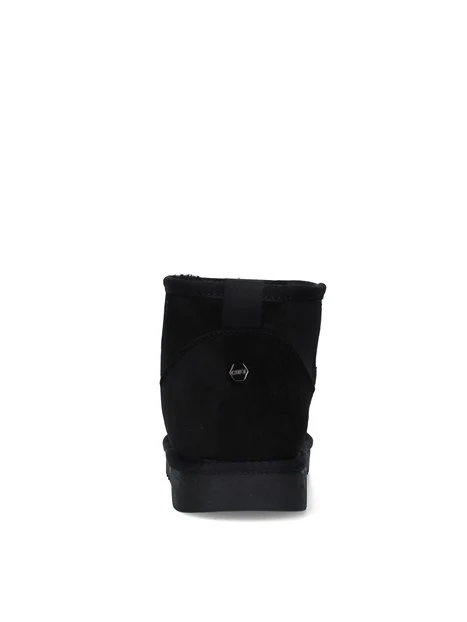 STIVALETTI TACCO BASSO IMBOTTITI DONNA NERO