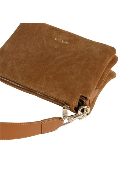 BORSA A SPALLA IN CAMOSCIO DONNA MARRONE