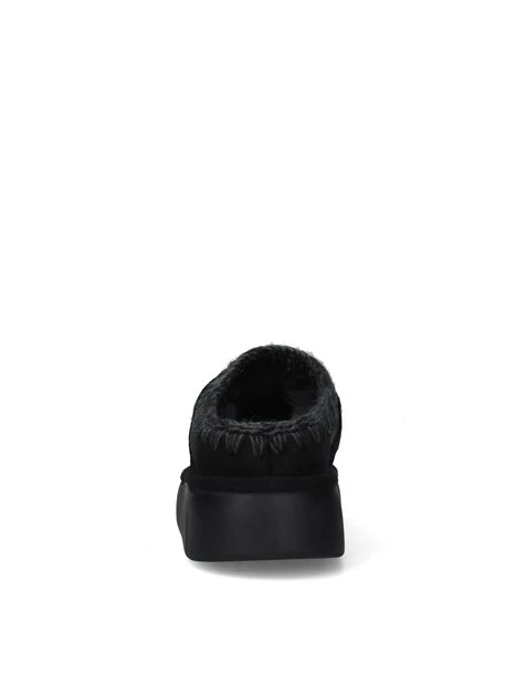 SABOT CON SUOLA PLATFORM DONNA NERO
