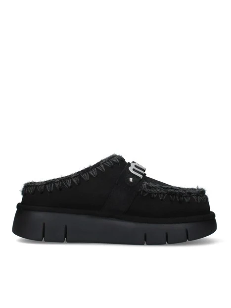 SABOT CON SUOLA PLATFORM DONNA NERO
