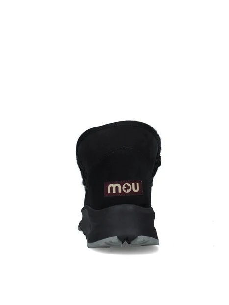 STIVALETTI TACCO BASSO CON CUCITURE DECORATIVE DONNA NERO