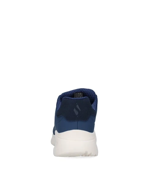 SNEAKERS BASSE SPORTIVE CON SUOLA ALTA UOMO BLU