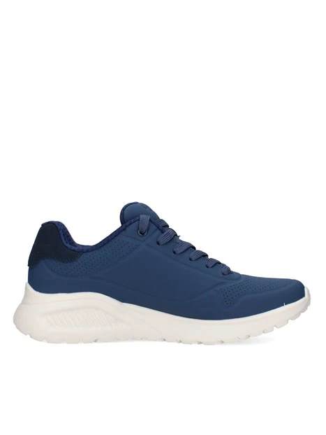 SNEAKERS BASSE SPORTIVE CON SUOLA ALTA UOMO BLU