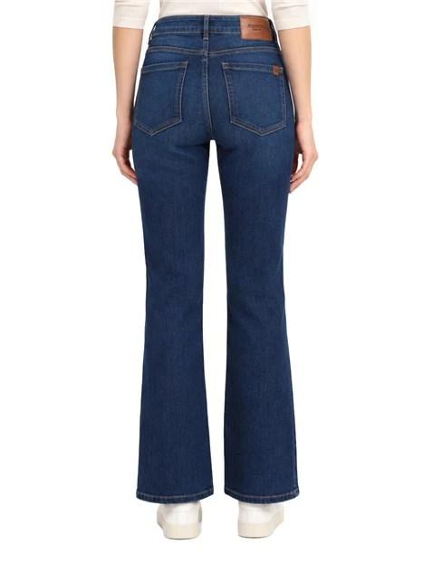 JEANS SKINNY CON TAGLIO CROPPED DONNA BLU